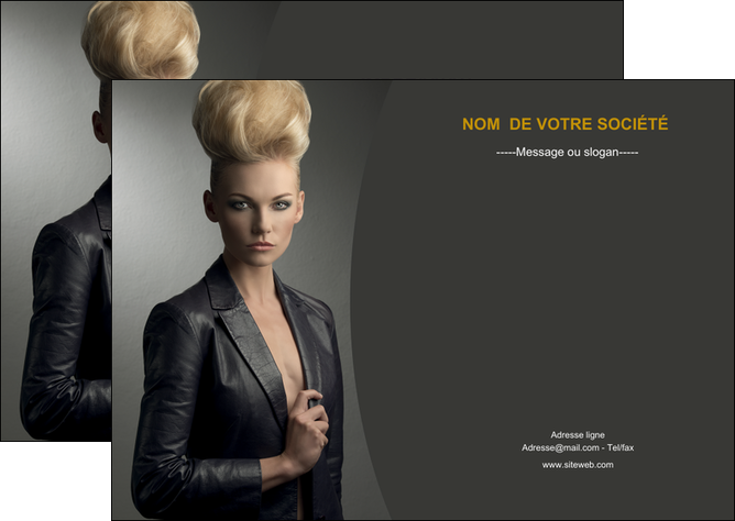 personnaliser maquette flyers centre esthetique  coiffure beaute salon MFLUOO30217