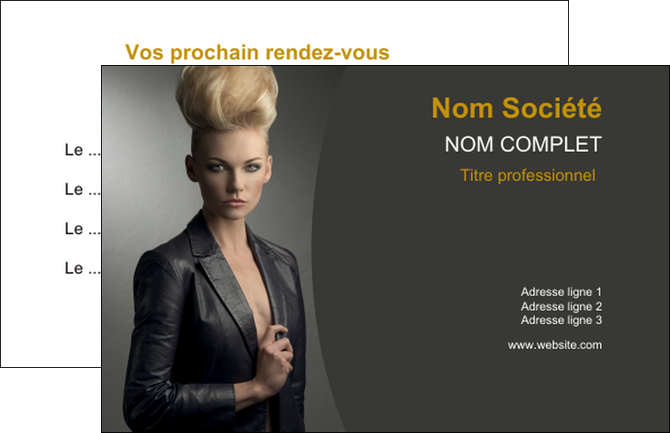 personnaliser maquette carte de visite centre esthetique  coiffure beaute salon MFLUOO30241
