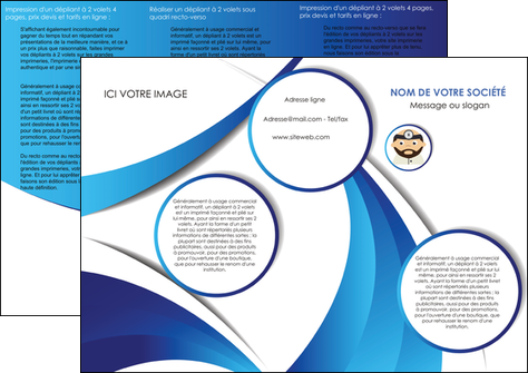 creer modele en ligne depliant 3 volets  6 pages  materiel de sante medecin medecine docteur MIDBE30267
