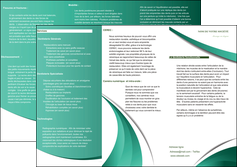 creation graphique en ligne depliant 3 volets  6 pages  infirmier infirmiere medecin medecine sante MIFCH30373