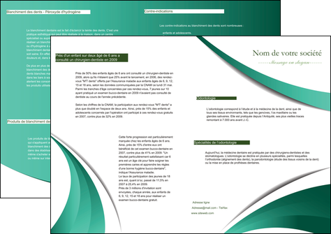 modele depliant 2 volets  4 pages  infirmier infirmiere medecin medecine sante MIFCH30391