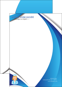 creation graphique en ligne flyers infirmier infirmiere infirmiere infirmerie blouse MIDBE30469