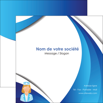 creation graphique en ligne flyers infirmier infirmiere infirmiere infirmerie blouse MIDBE30473