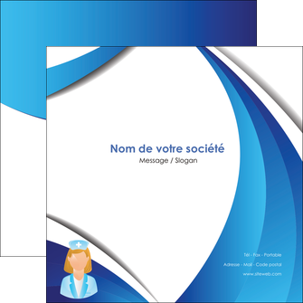 faire modele a imprimer flyers infirmier infirmiere infirmiere infirmerie blouse MIDBE30475