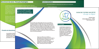 imprimer depliant 2 volets  4 pages  dentiste dents dentiste dentier MLGI30489