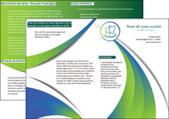 exemple depliant 2 volets  4 pages  dentiste dents dentiste dentier MLGI30491