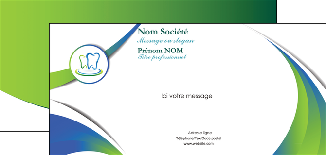 faire carte de correspondance dentiste dents dentiste dentier MIDBE30497