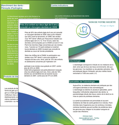 imprimer depliant 2 volets  4 pages  dentiste dents dentiste dentier MLGI30501