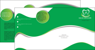 personnaliser modele de depliant 4 volets  8 pages  dentiste dents dentiste dentier MLGI30527