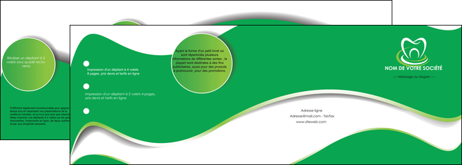 modele en ligne depliant 4 volets  8 pages  dentiste dents dentiste dentier MFLUOO30529