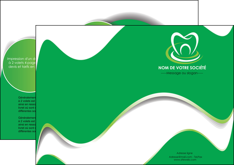 faire modele a imprimer depliant 2 volets  4 pages  dentiste dents dentiste dentier MFLUOO30533