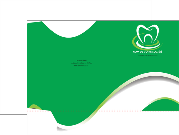 realiser pochette a rabat dentiste dents dentiste dentier MFLUOO30555