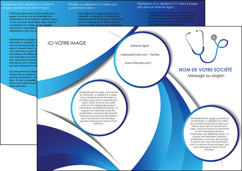creer modele en ligne depliant 3 volets  6 pages  materiel de sante medecin medecine docteur MIDBE30557