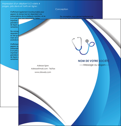 creer modele en ligne depliant 2 volets  4 pages  materiel de sante medecin medecine docteur MLIG30577