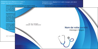 imprimer depliant 2 volets  4 pages  materiel de sante medecin medecine docteur MLIG30587