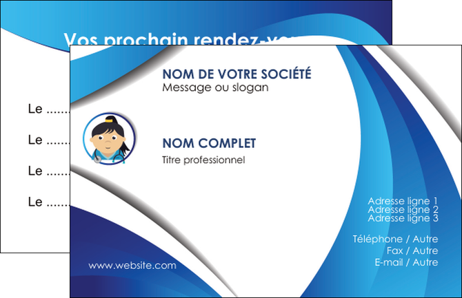 maquette en ligne a personnaliser carte de visite chirurgien medecin medecine sante MIDBE30599