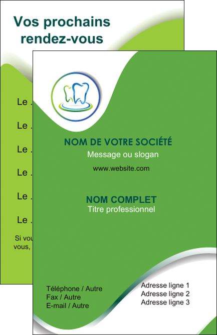 personnaliser modele de carte de visite dentiste dents dentiste dentier MFLUOO30639