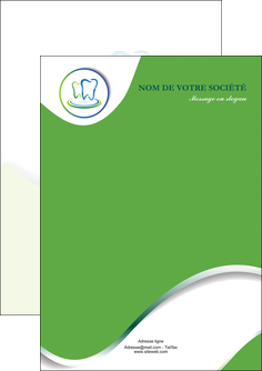personnaliser maquette flyers dentiste dents dentiste dentier MFLUOO30649