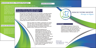 modele en ligne depliant 2 volets  4 pages  dentiste dents dentiste dentier MLGI30691
