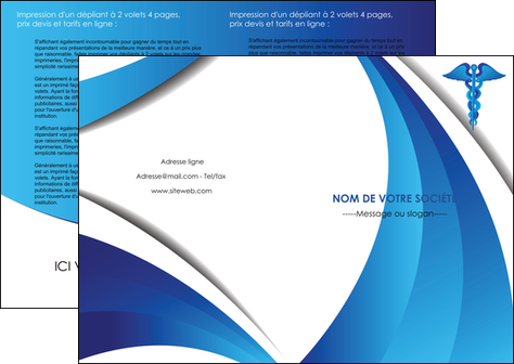 modele depliant 2 volets  4 pages  chirurgien medecin medecine sante MIDBE30715