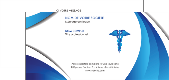faire modele a imprimer carte de correspondance chirurgien medecin medecine sante MIDBE30723