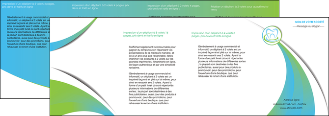 faire modele a imprimer depliant 4 volets  8 pages  dentiste dents dentiste dentier MIDBE30793