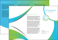 exemple depliant 3 volets  6 pages  dentiste dents dentiste dentier MIDBE30801