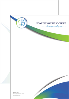personnaliser maquette flyers dentiste dents dentiste dentier MFLUOO30833