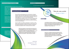 exemple depliant 2 volets  4 pages  dentiste dents dentiste dentier MFLUOO30851