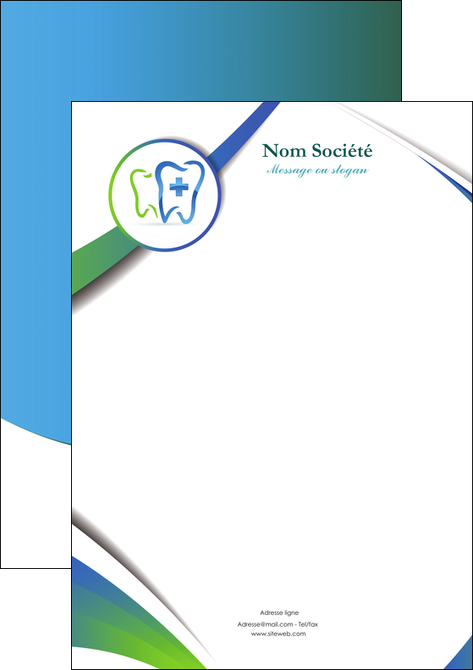 exemple tete de lettre dentiste dents dentiste dentier MIDBE30879