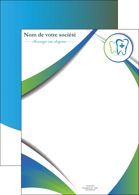 imprimerie affiche dentiste dents dentiste dentier MIDBE30881