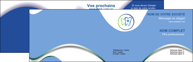 faire modele a imprimer carte de visite dentiste dents dentiste dentier MIDBE30887