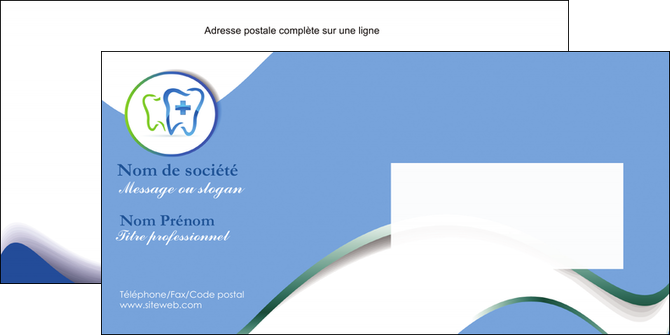 faire modele a imprimer enveloppe dentiste dents dentiste dentier MIDBE30905