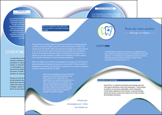 exemple depliant 2 volets  4 pages  dentiste dents dentiste dentier MIDBE30913