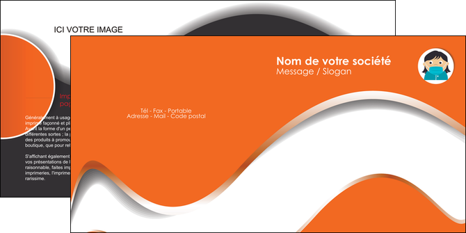 realiser depliant 2 volets  4 pages  infirmier infirmiere infirmiere infirmerie blouse MIDBE30943