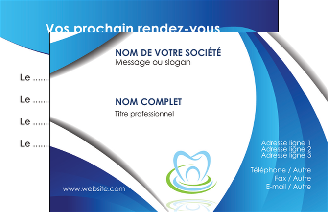 maquette en ligne a personnaliser carte de visite dentiste dents dentiste dentier MIDBE30967
