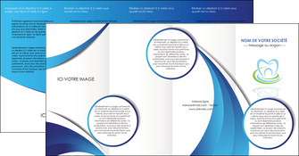 creation graphique en ligne depliant 4 volets  8 pages  dentiste dents dentiste dentier MLGI30977