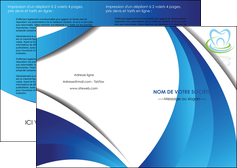 impression depliant 2 volets  4 pages  dentiste dents dentiste dentier MLGI30985