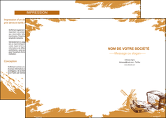 imprimer depliant 2 volets  4 pages  boulangerie pains boulangerie boulanger MIDLU31301