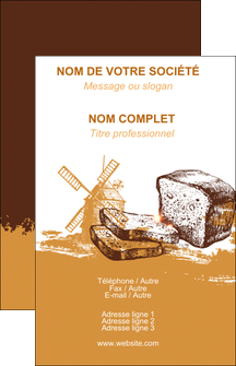 realiser carte de visite boulangerie pains boulangerie boulanger MIDLU31319