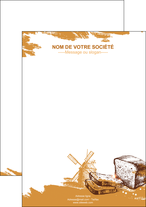modele en ligne flyers boulangerie pains boulangerie boulanger MIDLU31323
