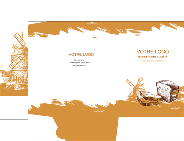 creation graphique en ligne pochette a rabat boulangerie pains boulangerie boulanger MIDLU31327