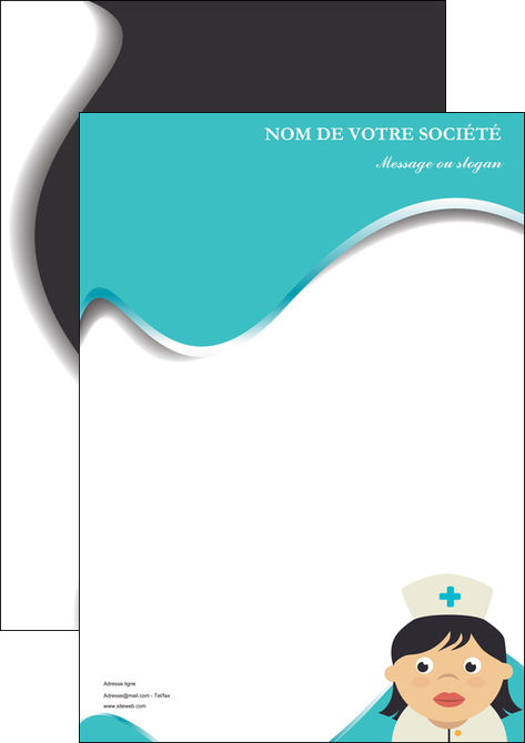 cree affiche infirmier infirmiere infirmiere infirmerie blouse MIDBE31337