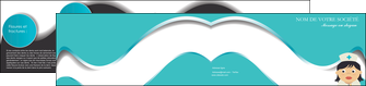 creer modele en ligne depliant 2 volets  4 pages  infirmier infirmiere infirmiere infirmerie blouse MIDBE31343