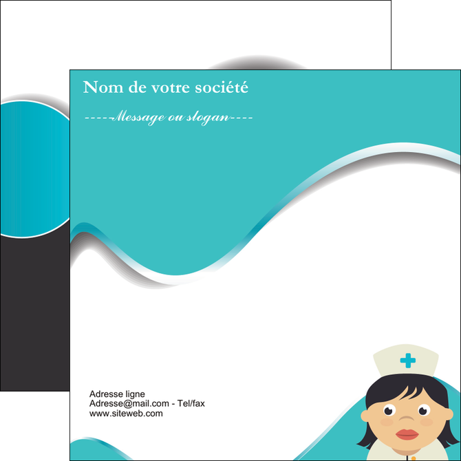modele en ligne flyers infirmier infirmiere infirmiere infirmerie blouse MIDBE31353