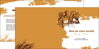 modele en ligne depliant 2 volets  4 pages  boulangerie pains boulangerie boulanger MIDLU31421