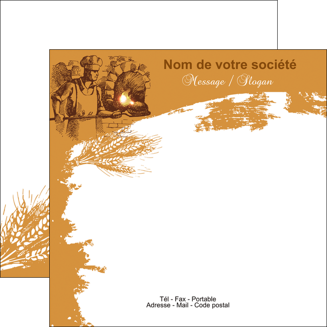 impression flyers boulangerie pains boulangerie boulanger MIDLU31425
