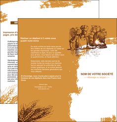faire depliant 2 volets  4 pages  boulangerie pains boulangerie boulanger MIDLU31429