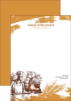 personnaliser modele de affiche boulangerie pains boulangerie boulanger MID31447