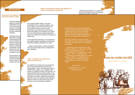 imprimer depliant 3 volets  6 pages  boulangerie pains boulangerie boulanger MID31453